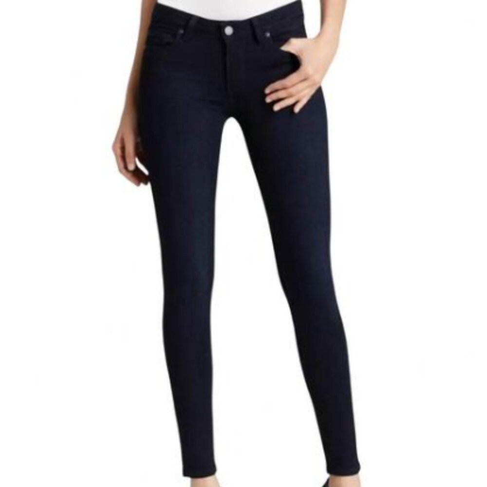 Paige Ultra Skinny Mid Rise Verdugo Jeans in Tonal Monal Sz 29